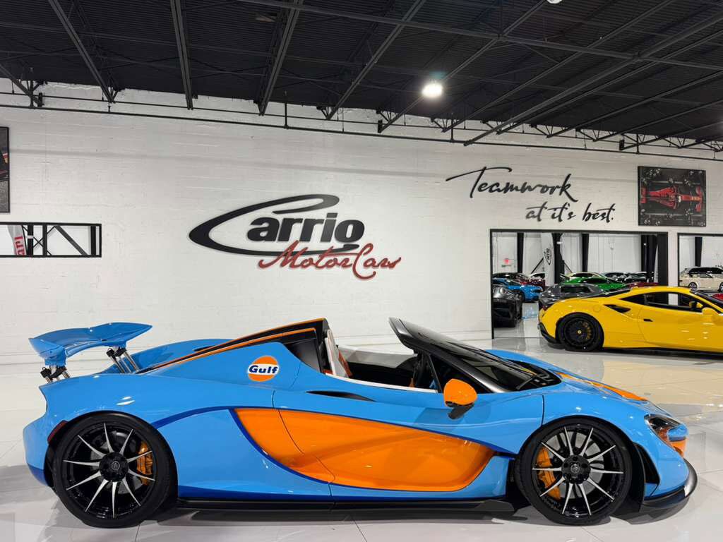 2015 McLaren P1 Lanzante Spider chassis #2/5,painted Gulf livery,interior in Gulf colors,Meridian DSP AND MORE!!! Fort Lauderdale FL