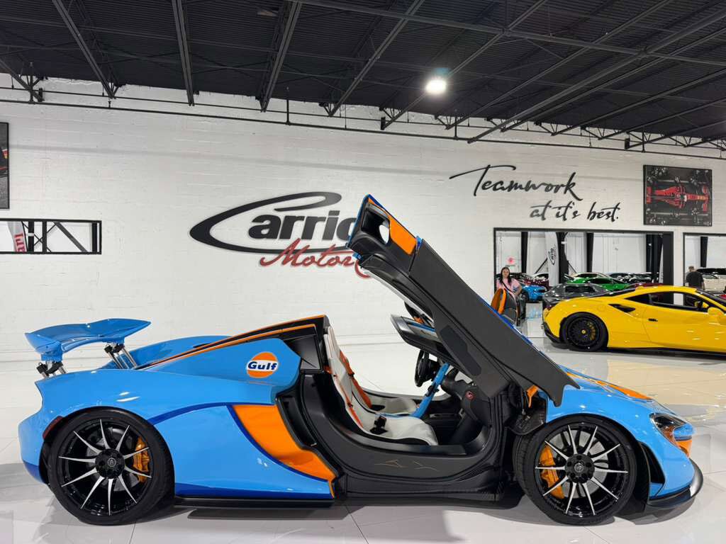 2015 McLaren P1 Lanzante Spider chassis #2/5,painted Gulf livery,interior in Gulf colors,Meridian DSP AND MORE!!! Fort Lauderdale FL