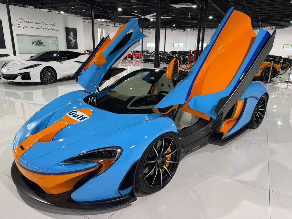 2015 McLaren P1 Lanzante Spider chassis #2/5,painted Gulf livery,interior in Gulf colors,Meridian DSP AND MORE!!! Fort Lauderdale FL