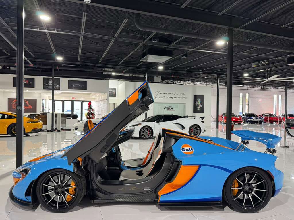2015 McLaren P1 Lanzante Spider chassis #2/5,painted Gulf livery,interior in Gulf colors,Meridian DSP AND MORE!!! Fort Lauderdale FL