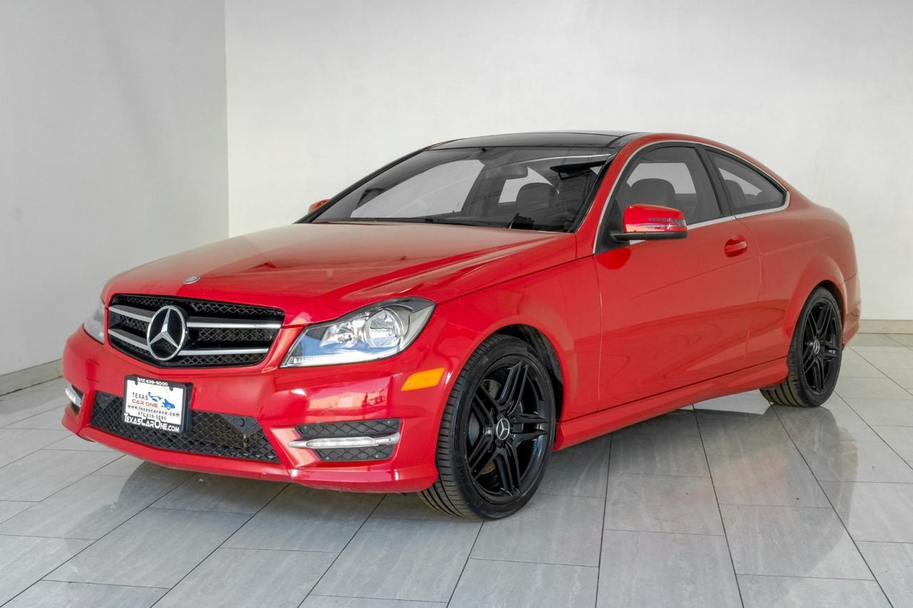 2015 Mercedes-Benz C 350 Coupe SPORT NAVIGATION PANORAMA LEATHER HEATED SEATS REAR CAMERA HARMAN KARDON SOUND Carrollton TX