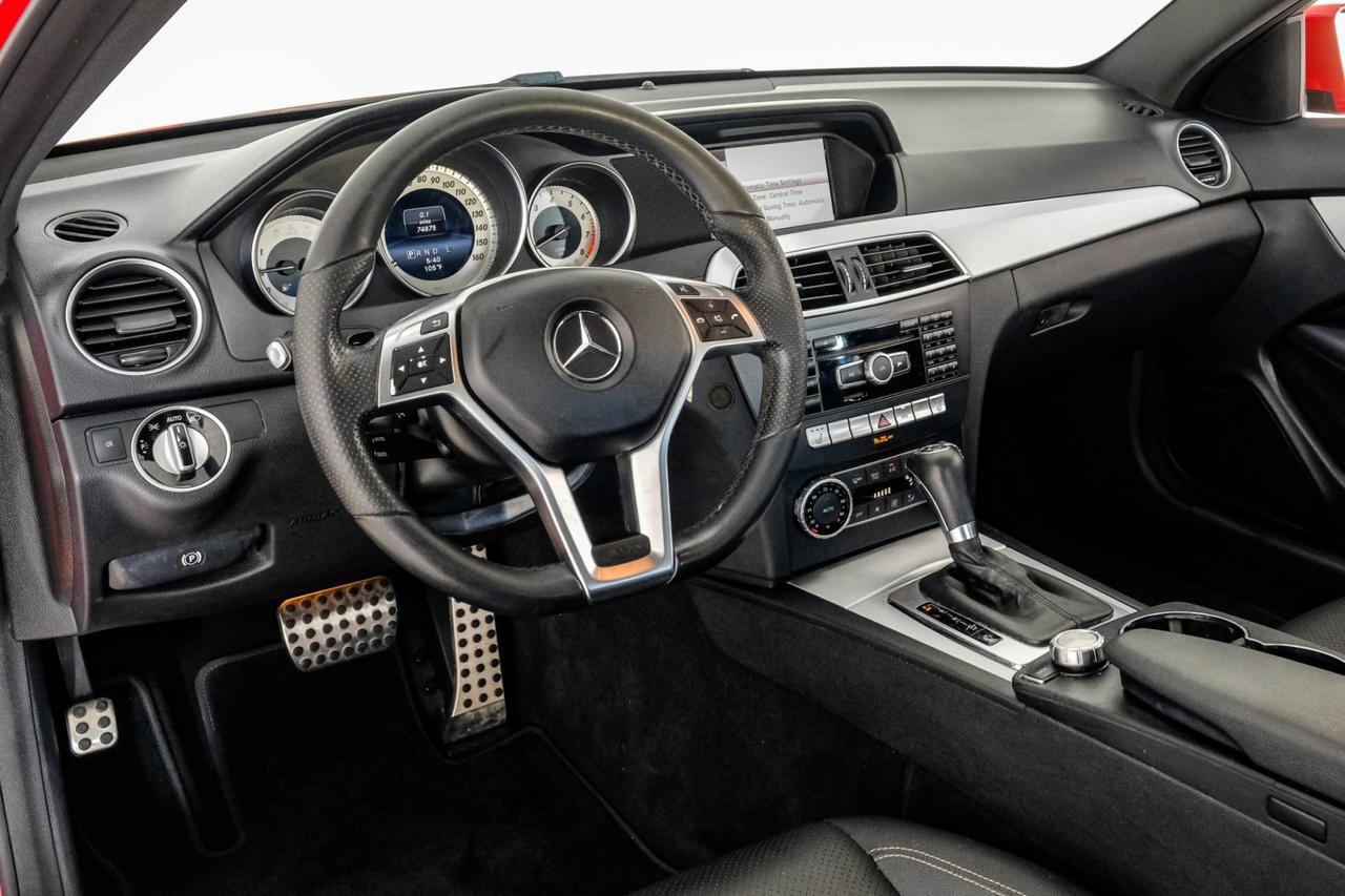 2015 Mercedes-Benz C 350 Coupe SPORT NAVIGATION PANORAMA LEATHER HEATED SEATS REAR CAMERA HARMAN KARDON SOUND Carrollton TX