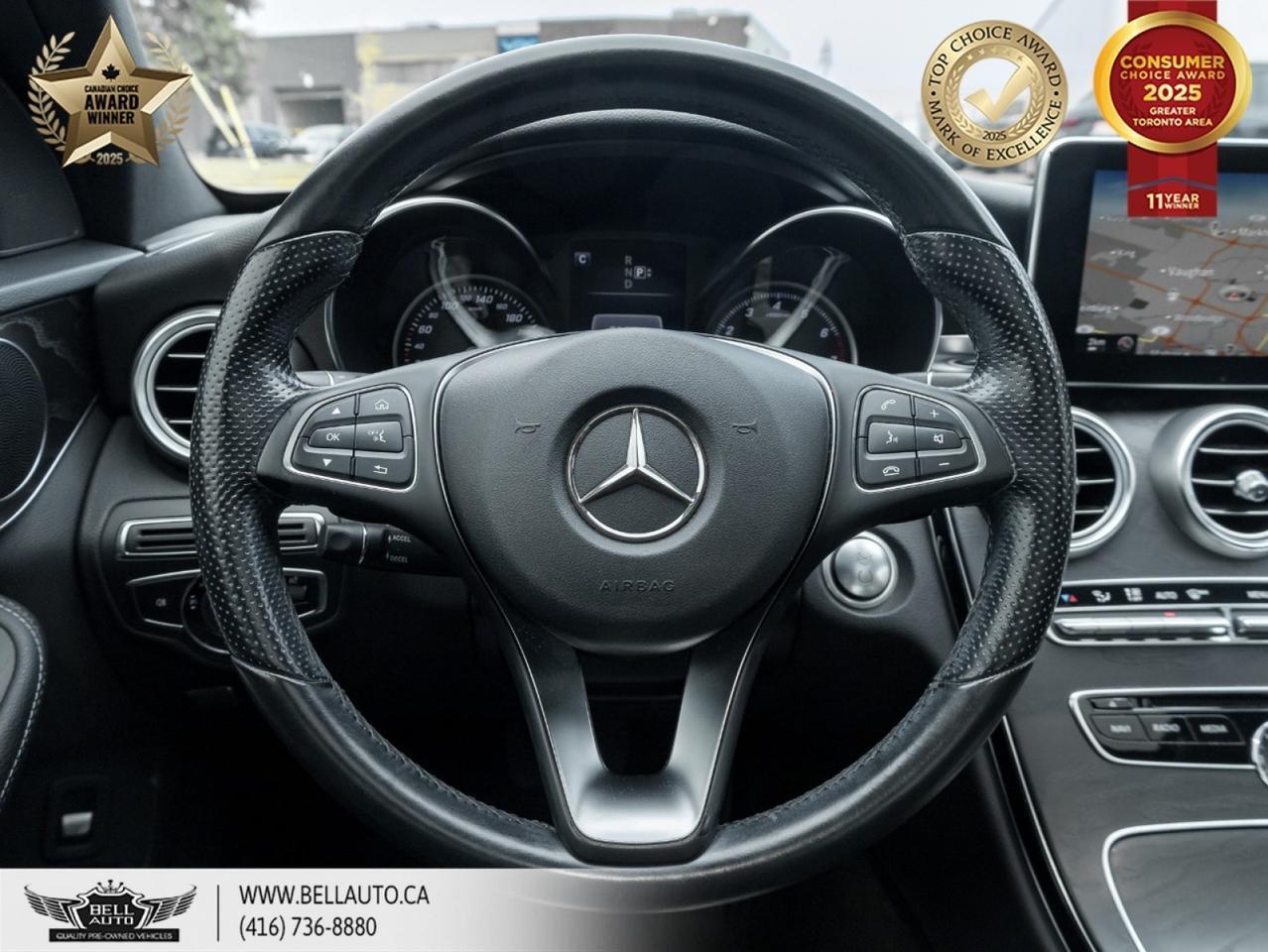 2015 Mercedes-Benz C-Class C 300 | AMG PKG | PANO ROOF | NAVI | BACKUP CAM | BLACK ON BLACK | WOODTRIM Toronto ON