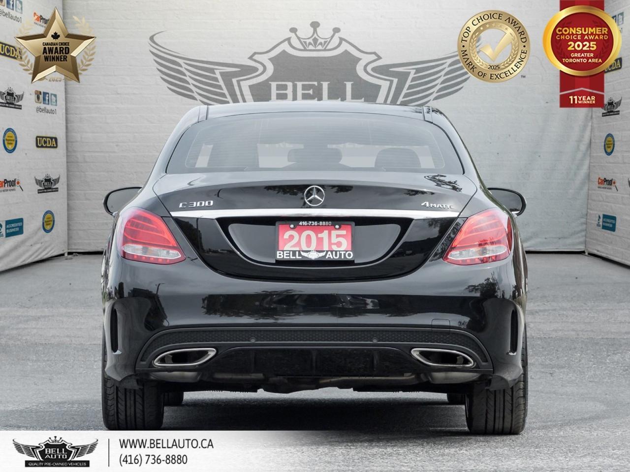 2015 Mercedes-Benz C-Class C 300 | AMG PKG | PANO ROOF | NAVI | BACKUP CAM | BLACK ON BLACK | WOODTRIM Toronto ON