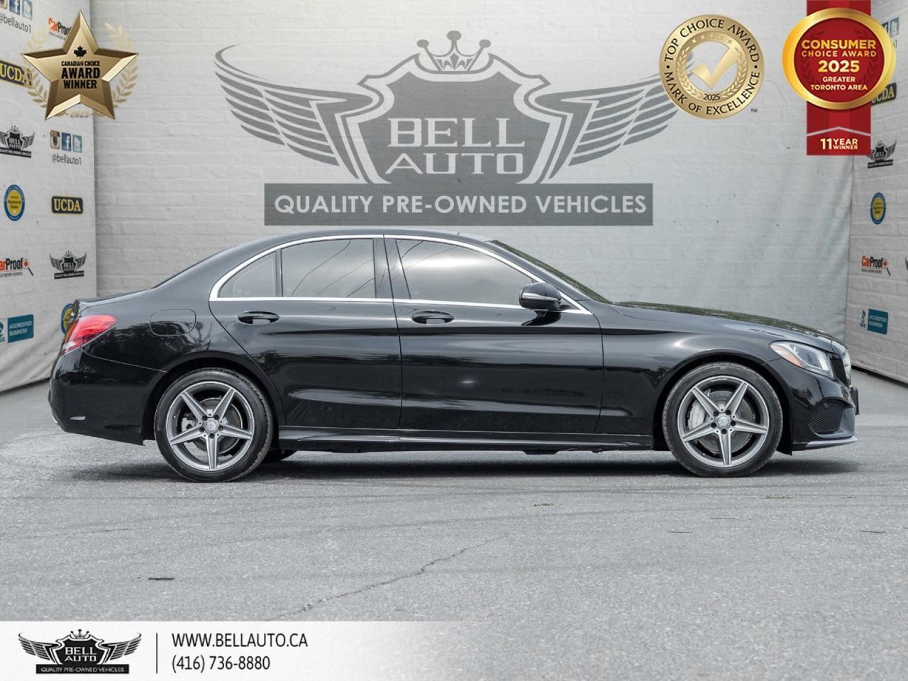 2015 Mercedes-Benz C-Class C 300 | AMG PKG | PANO ROOF | NAVI | BACKUP CAM | BLACK ON BLACK | WOODTRIM Toronto ON