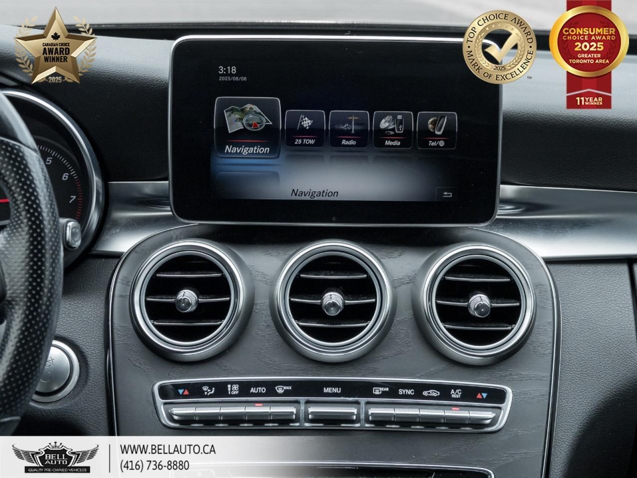 2015 Mercedes-Benz C-Class C 300 | AMG PKG | PANO ROOF | NAVI | BACKUP CAM | BLACK ON BLACK | WOODTRIM Toronto ON