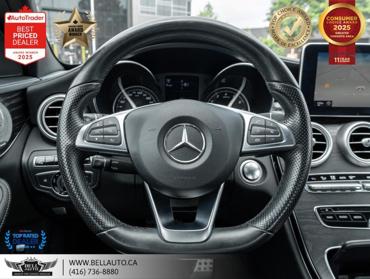 2015 Mercedes-Benz C-Class C400 | AMGPKG | NAVI | B.CAM | PANO | BRMSTR | LOWKMS | NOACCIDENT Toronto ON