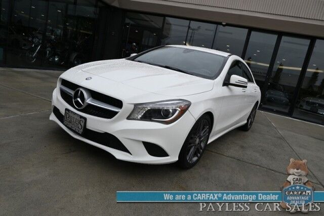 2015 Mercedes-Benz CLA 250 / AWD / Premium Pkg / Power & Heated Leather Seats / Burmester Speakers / Forward Collision Alert / Bluetooth / Back Up Camera / Cruise Control / Keyless Entry & Start / 38 MPG / Low Miles Anchorage AK