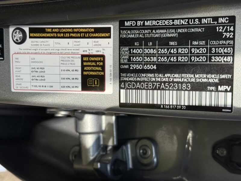 2015 Mercedes-Benz M-Class ML 250 BlueTEC 4MATIC Arlington VA