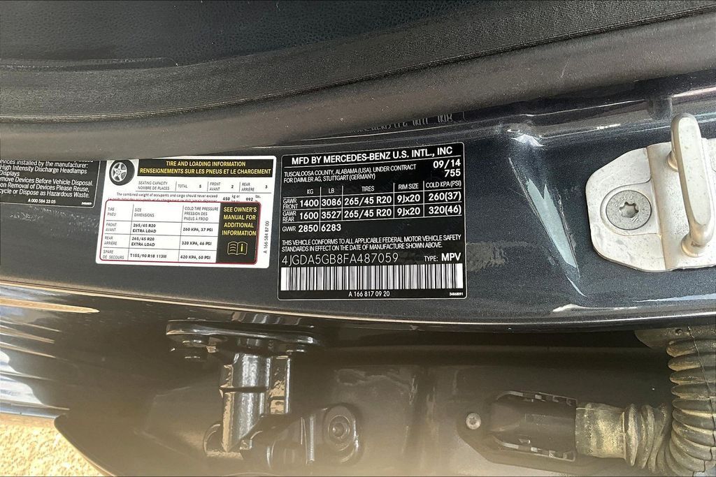 2015 Mercedes-Benz M-Class ML 400 OR