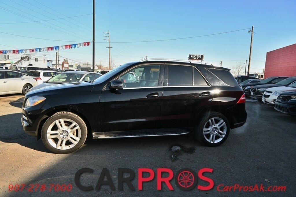 2015 Mercedes-Benz ML 350 4Matic - AWD - Premium Pkg - Power & Heated Leather Seats - Navigation - Bluetooth - Backup Camera - Dual Zone Climate - Fog Lights - Fixed Running Boards - Keyless Entry - Aluminum Wheels - Tow Pkg - 1 Owner Anchorage AK