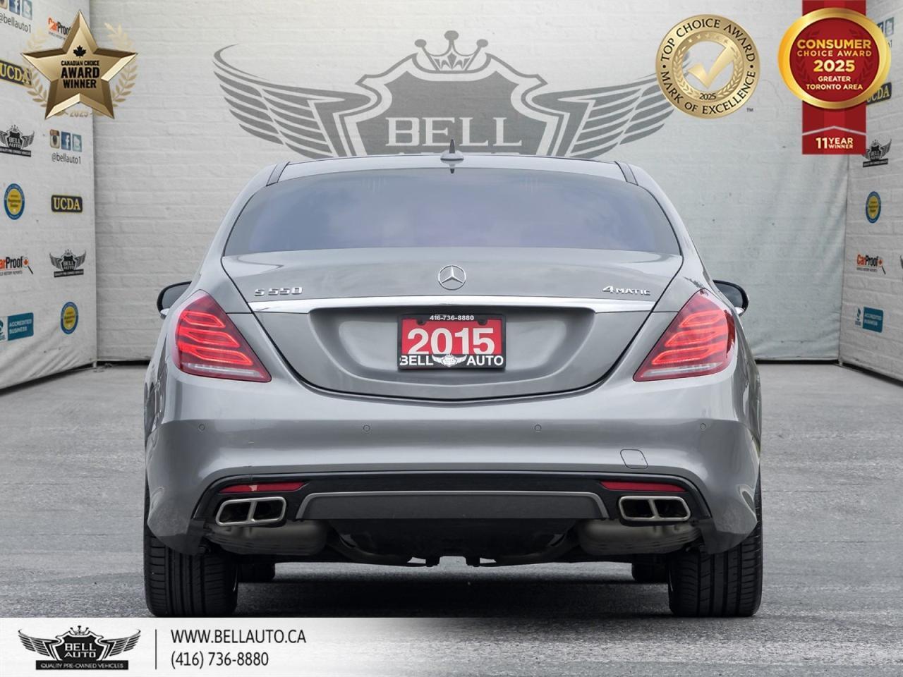 2015 Mercedes-Benz S-Class S 550 LWB | AMGPKG | BURMESTER | NAVI | PANO ROOF | BACKUPCAM | PARKASSIST | WOODTRIM | NOACCIDENT Toronto ON