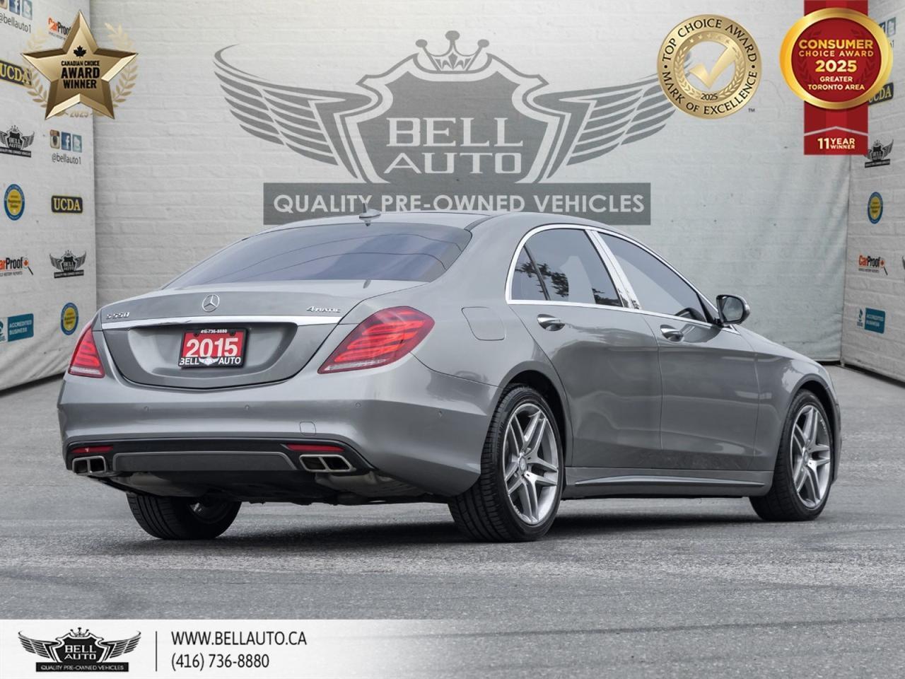 2015 Mercedes-Benz S-Class S 550 LWB | AMGPKG | BURMESTER | NAVI | PANO ROOF | BACKUPCAM | PARKASSIST | WOODTRIM | NOACCIDENT Toronto ON