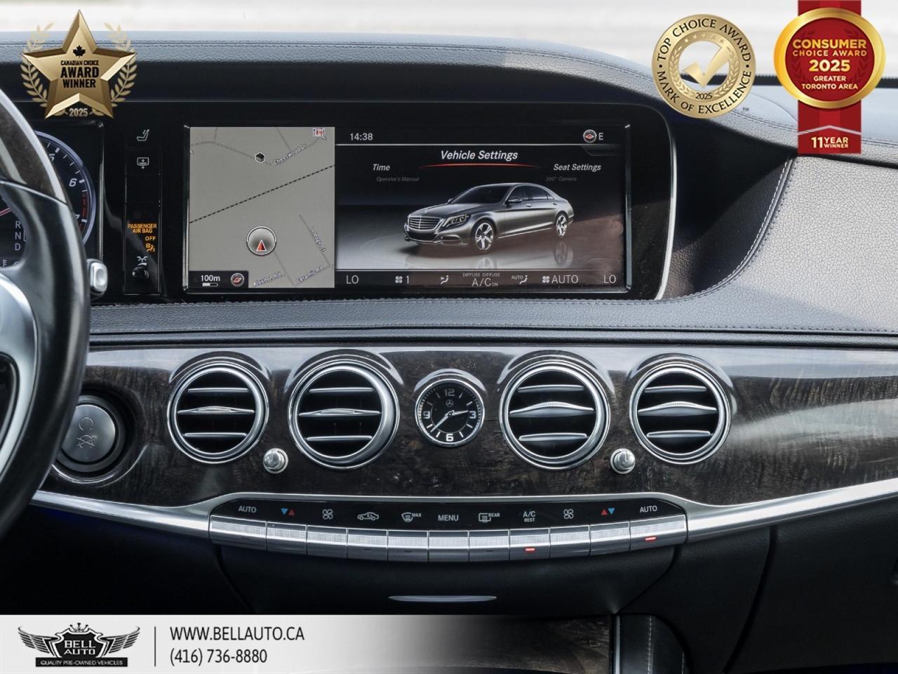 2015 Mercedes-Benz S-Class S 550 LWB | AMGPKG | BURMESTER | NAVI | PANO ROOF | BACKUPCAM | PARKASSIST | WOODTRIM | NOACCIDENT Toronto ON
