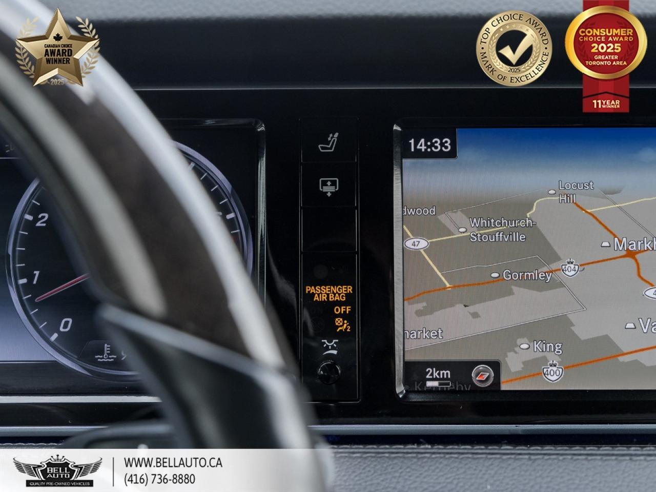 2015 Mercedes-Benz S-Class S 550 LWB | AMGPKG | NAVI | 360CAM | BRMSTR | WOODTRIM | NOACCIDENT Toronto ON