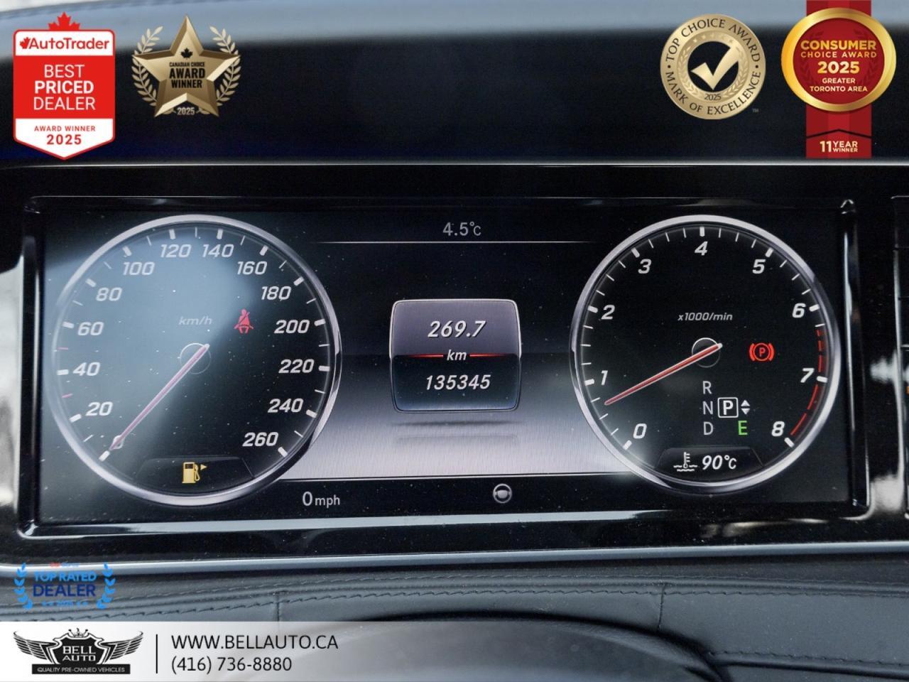 2015 Mercedes-Benz S-Class S550 | AMGPKG | PRMPKG | HUD | BRMSTR | NOACCIDENT Toronto ON