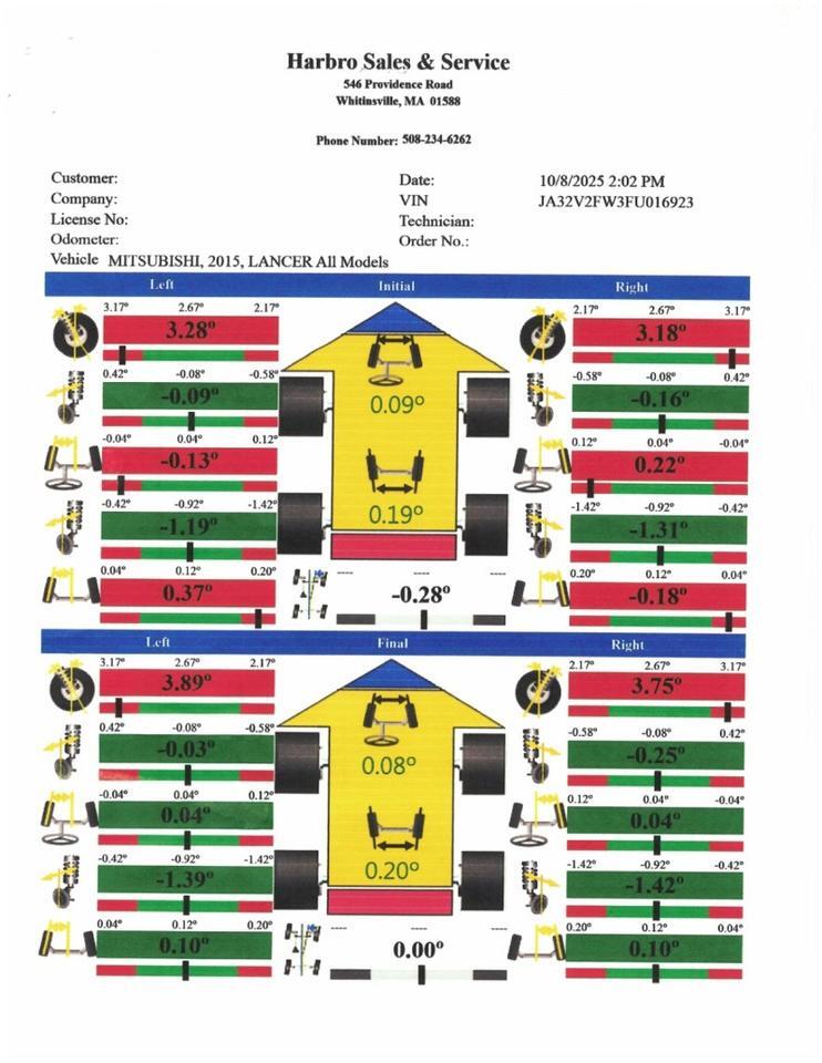 2015 Mitsubishi Lancer SE - NEW BRAKES - AWD Whitinsville MA