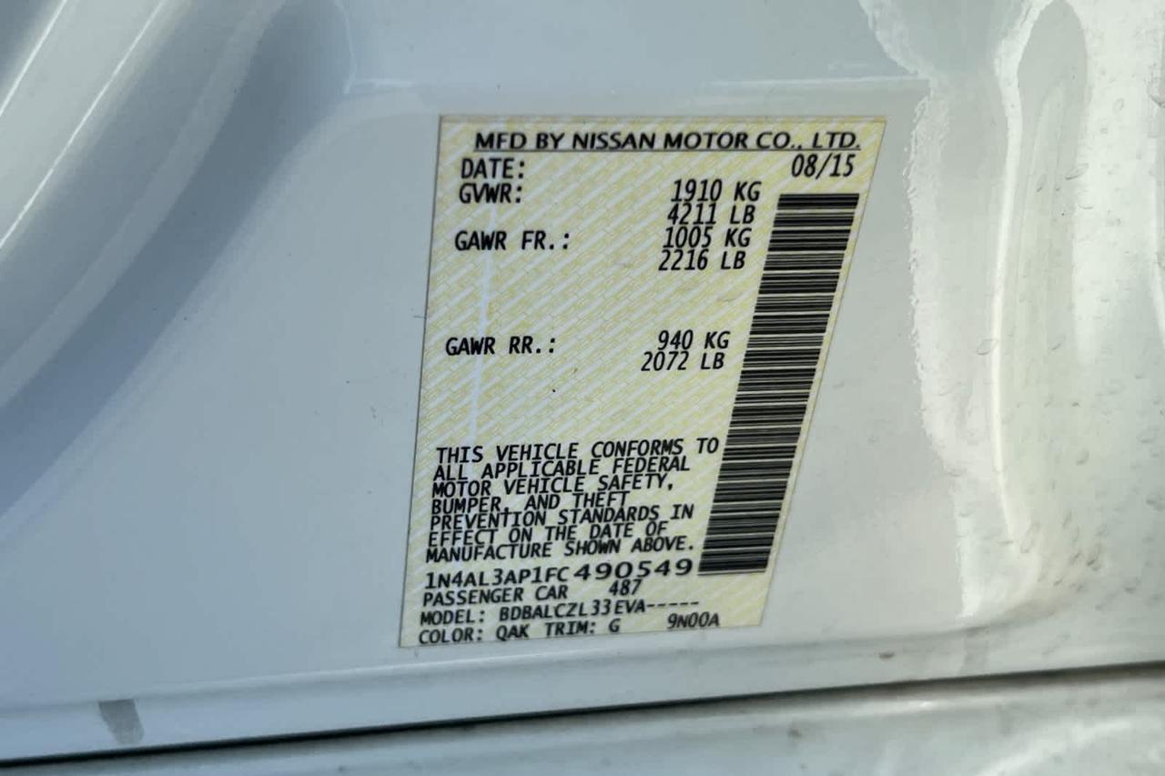 2015 Nissan Altima 2.5 S Roseville CA