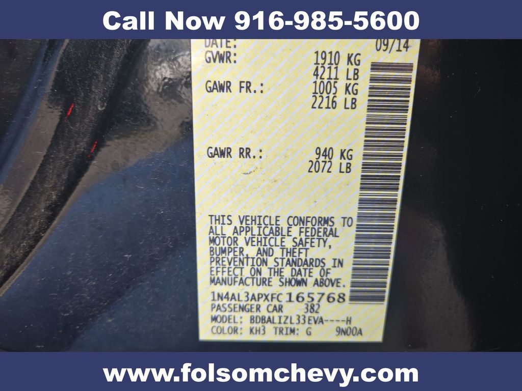 2015 Nissan Altima 2.5 SV Folsom CA