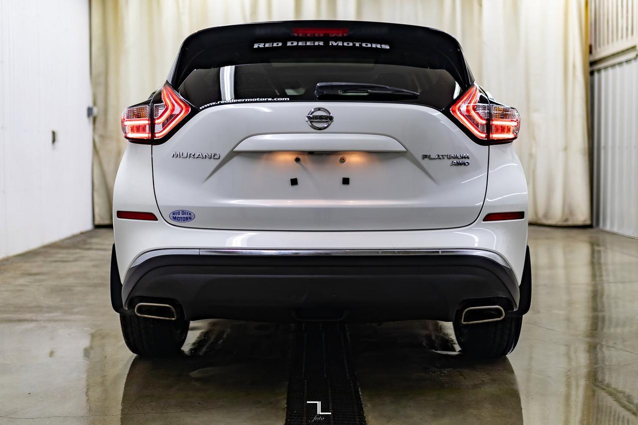 2015 Nissan Murano AWD Platinum Leather Roof Nav BCam Red Deer AB