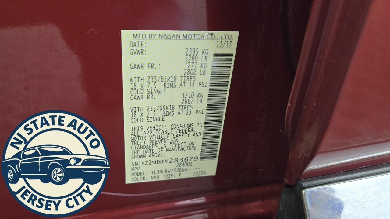 2015 Nissan Murano SL Jersey City NJ