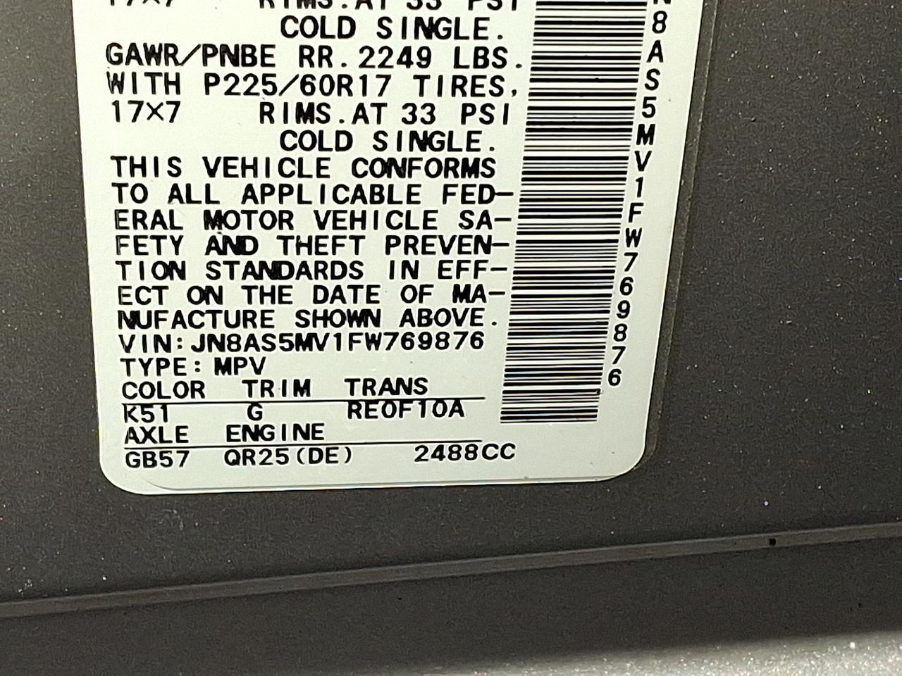 2015 Nissan Rogue Select S Allentown PA