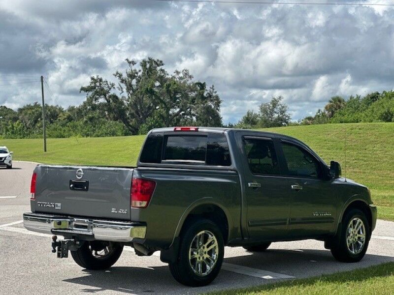 2015 Nissan TITAN SL 4X4 LEATHER SUNROOF NAVIGATION EXHAUST CREW CAB BRAND NEW TIRES SERVICED FREE SHIPPING IN FLORIDA LOW MILES TRUCK Sarasota FL