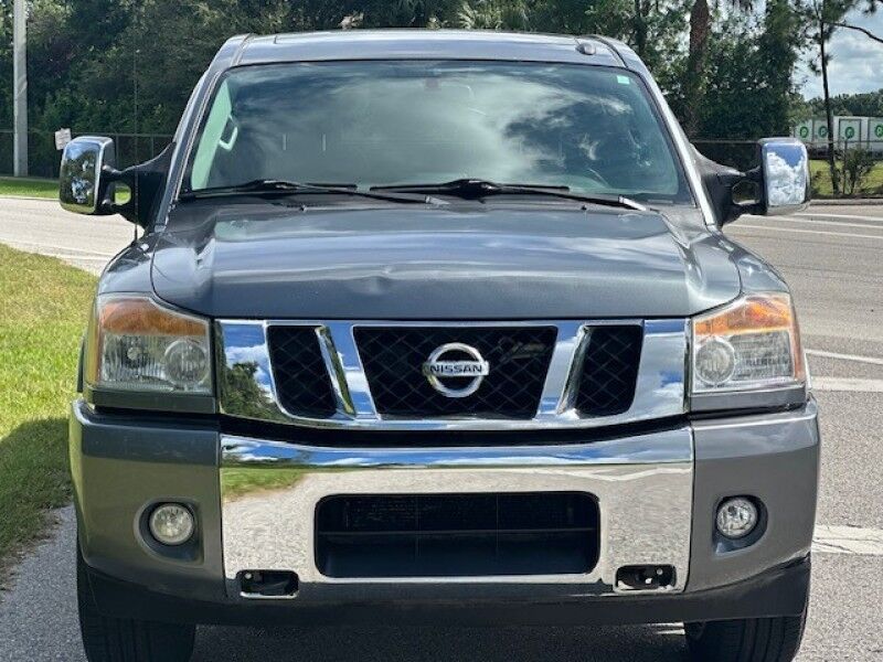 2015 Nissan TITAN SL 4X4 LEATHER SUNROOF NAVIGATION EXHAUST CREW CAB BRAND NEW TIRES SERVICED FREE SHIPPING IN FLORIDA LOW MILES TRUCK Sarasota FL