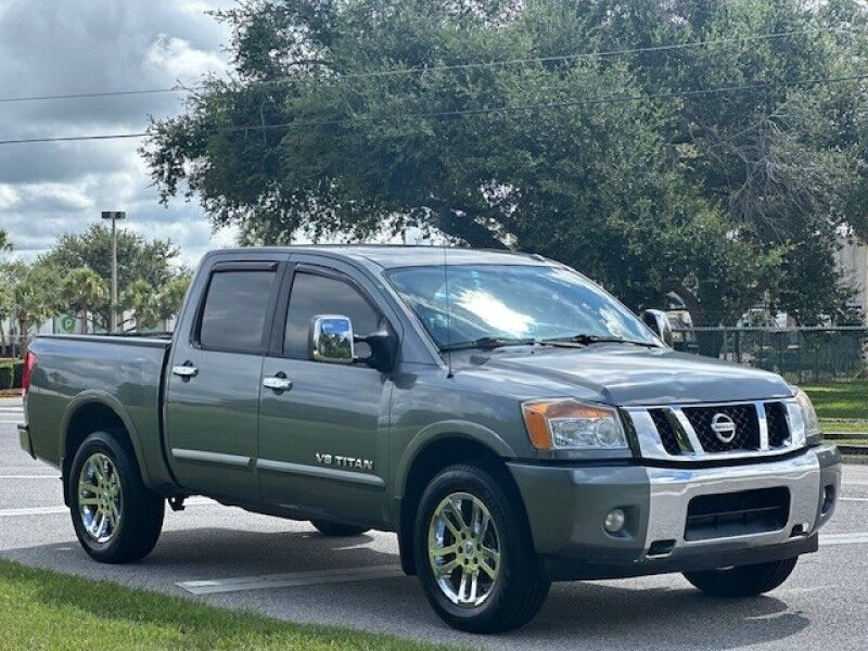 2015 Nissan TITAN SL 4X4 LEATHER SUNROOF NAVIGATION EXHAUST CREW CAB BRAND NEW TIRES SERVICED FREE SHIPPING IN FLORIDA LOW MILES TRUCK Sarasota FL