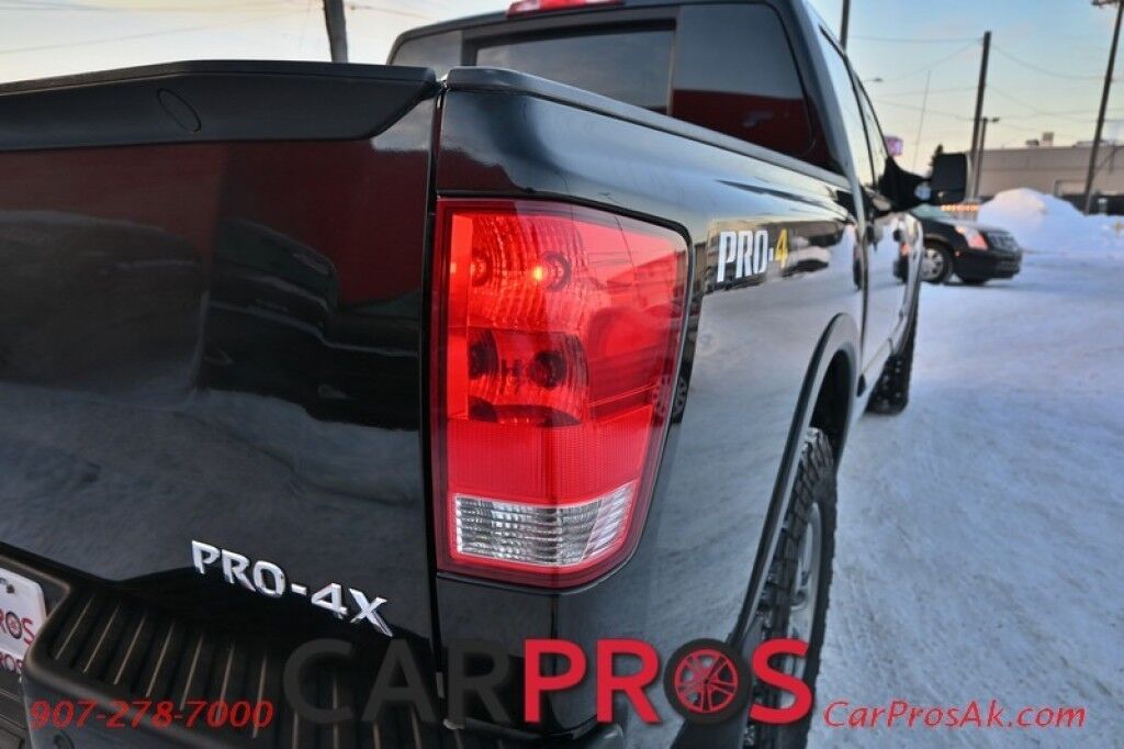 2015 Nissan Titan PRO-4X - 4X4 - 5.6L V8 - Crew Cab - Navigation - Bluetooth - Block Heater - Fog Lights - Keyless Entry - Backup Camera - Rear Backup Sensors - Bedliner - Tow Package Anchorage AK