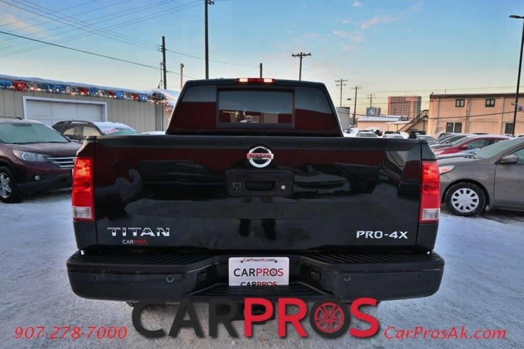2015 Nissan Titan PRO-4X - 4X4 - 5.6L V8 - Crew Cab - Navigation - Bluetooth - Block Heater - Fog Lights - Keyless Entry - Backup Camera - Rear Backup Sensors - Bedliner - Tow Package Anchorage AK
