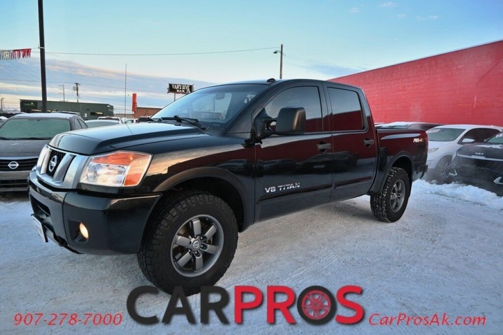 2015 Nissan Titan PRO-4X - 4X4 - 5.6L V8 - Crew Cab - Navigation - Bluetooth - Block Heater - Fog Lights - Keyless Entry - Backup Camera - Rear Backup Sensors - Bedliner - Tow Package Anchorage AK