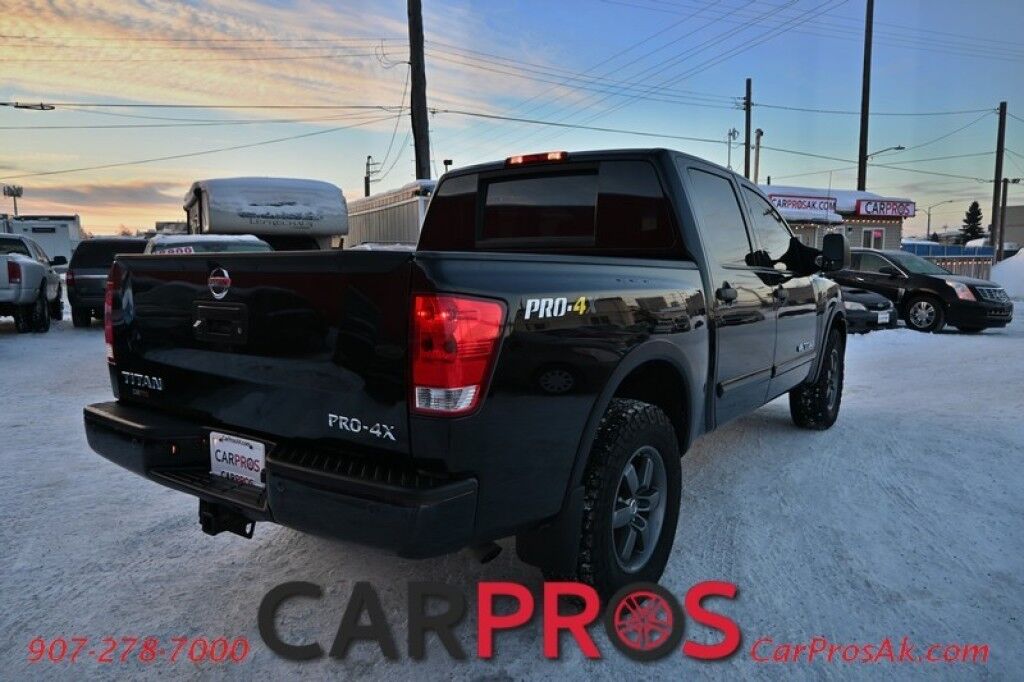 2015 Nissan Titan PRO-4X - 4X4 - 5.6L V8 - Crew Cab - Navigation - Bluetooth - Block Heater - Fog Lights - Keyless Entry - Backup Camera - Rear Backup Sensors - Bedliner - Tow Package Anchorage AK