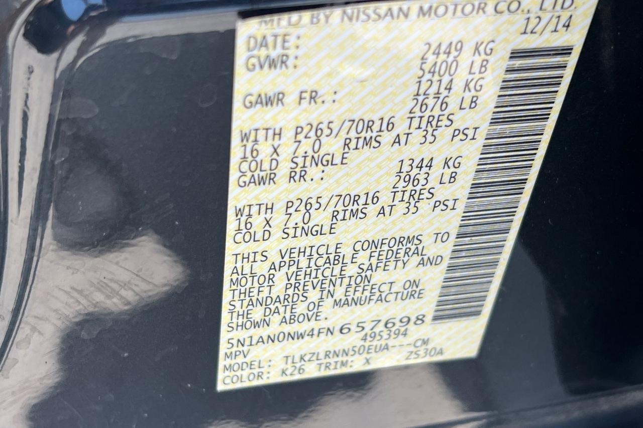 2015 Nissan Xterra S Ontario OR