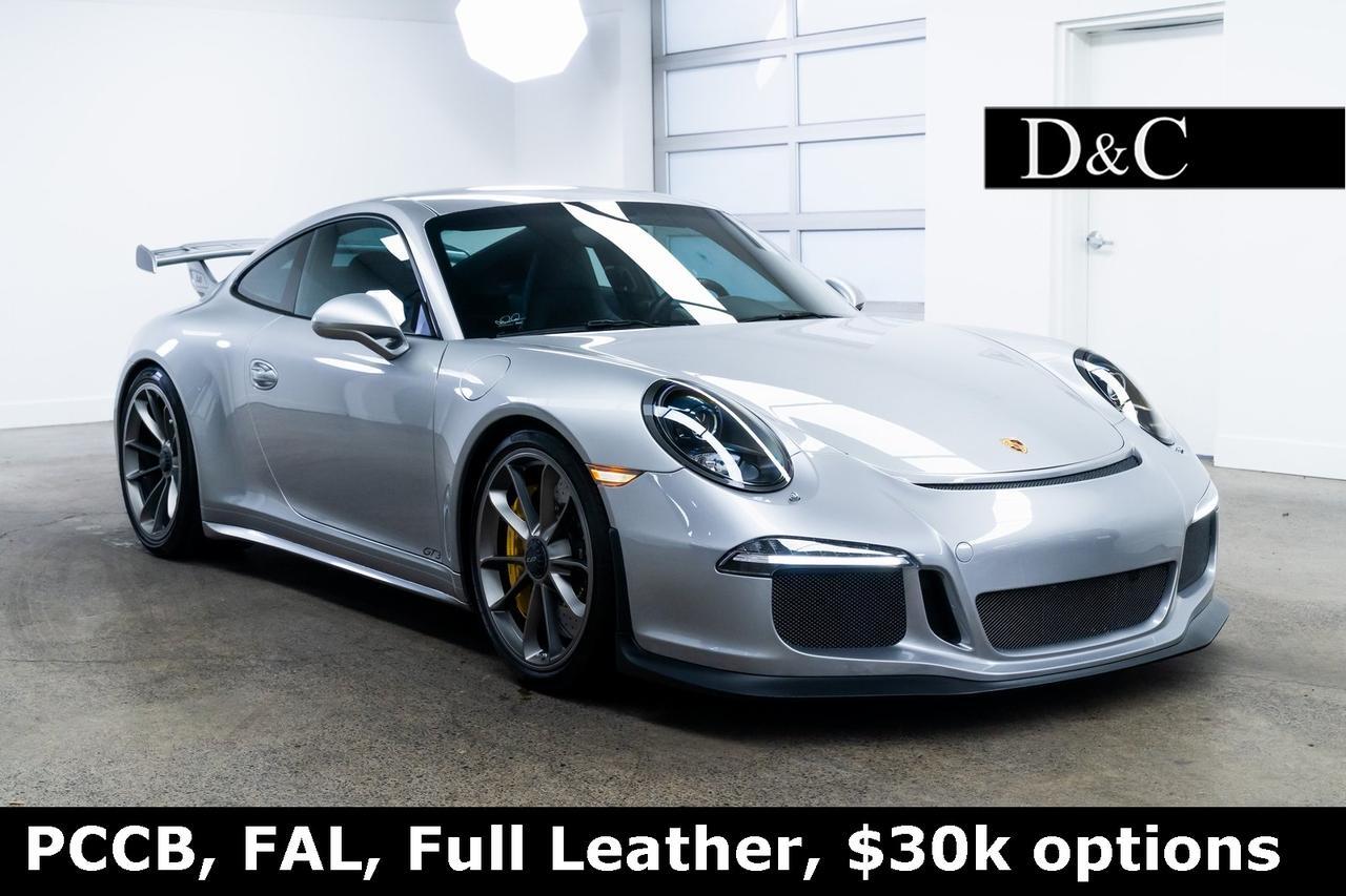 2015 Porsche 911 GT3 PCCB, FAL, Full Leather, $30k options