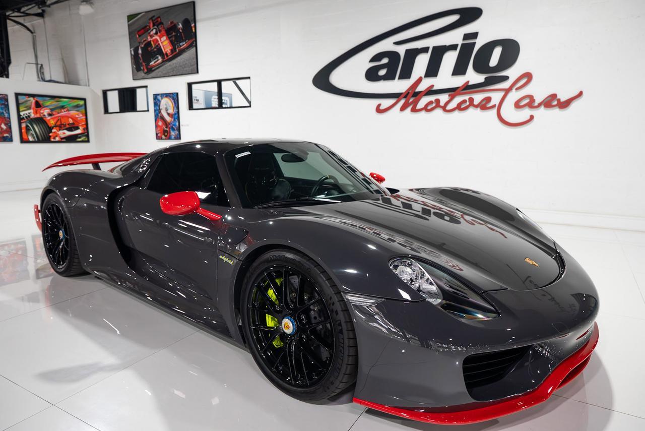 2015 Porsche 918 Spyder 1-of-1, Weissach Package, PTS Grey Black paint, Guards Red accents, Burmester audio AND MUCH MORE!! Fort Lauderdale FL