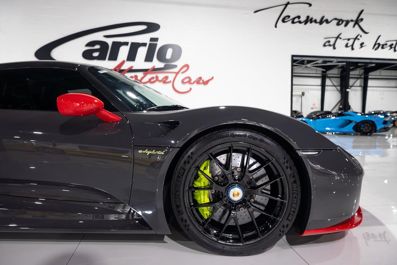 2015 Porsche 918 Spyder 1-of-1, Weissach Package, PTS Grey Black paint, Guards Red accents, Burmester audio AND MUCH MORE!! Fort Lauderdale FL