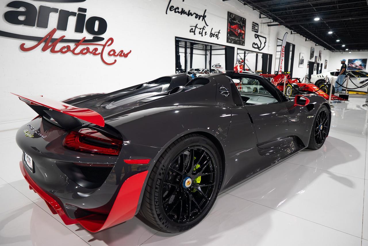 2015 Porsche 918 Spyder 1-of-1, Weissach Package, PTS Grey Black paint, Guards Red accents, Burmester audio AND MUCH MORE!! Fort Lauderdale FL