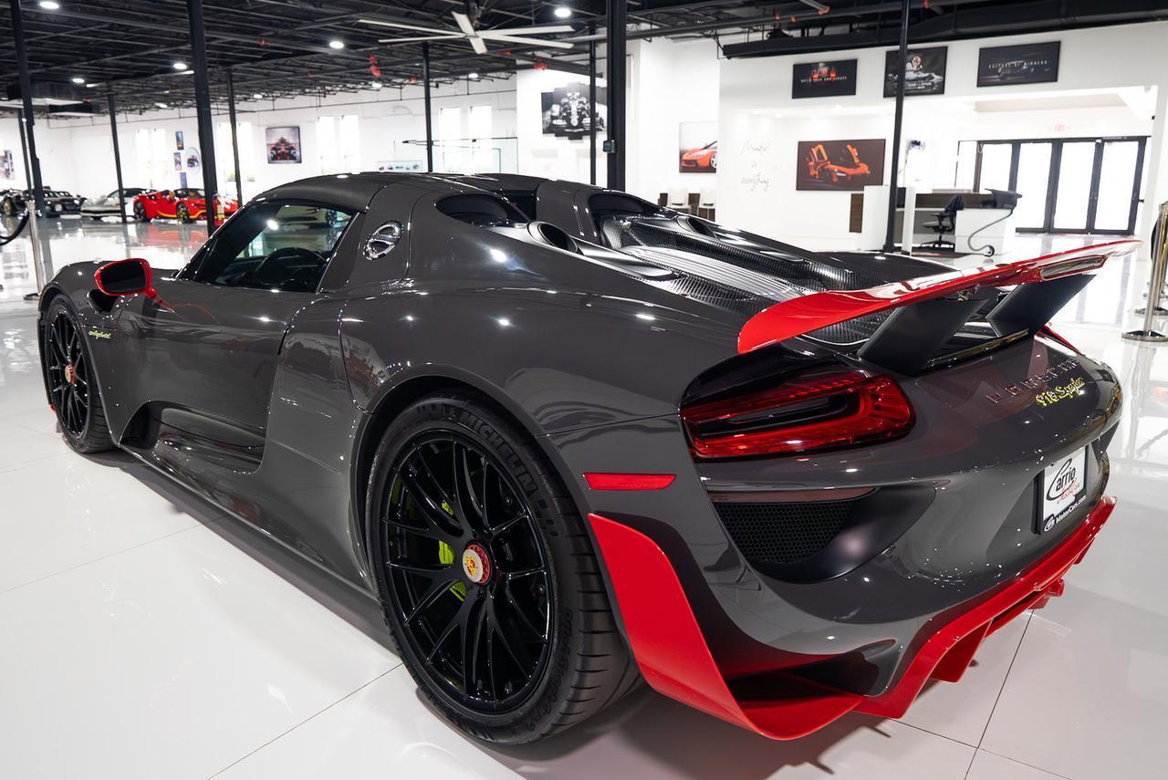2015 Porsche 918 Spyder 1-of-1, Weissach Package, PTS Grey Black paint, Guards Red accents, Burmester audio AND MUCH MORE!! Fort Lauderdale FL