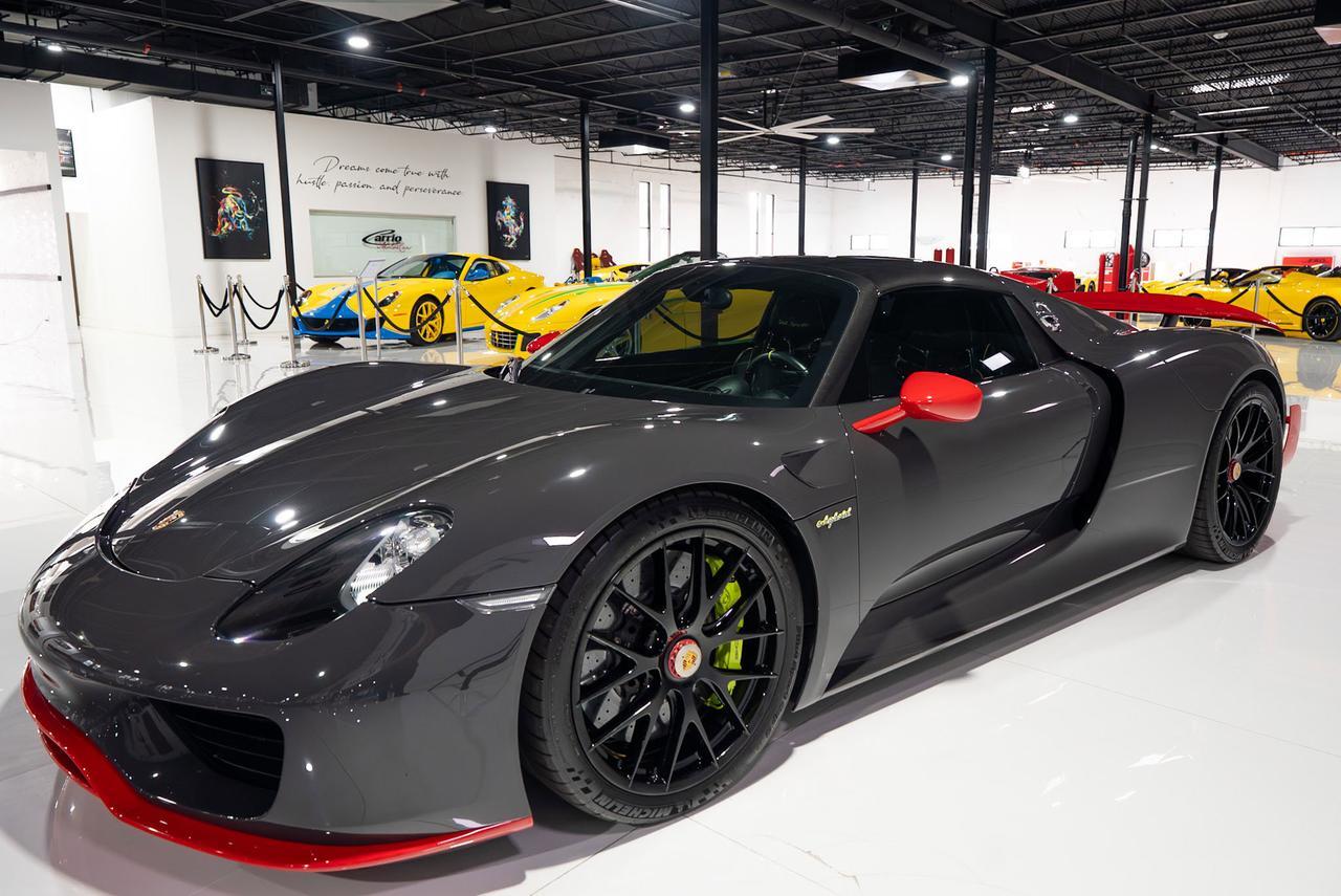2015 Porsche 918 Spyder 1-of-1, Weissach Package, PTS Grey Black paint, Guards Red accents, Burmester audio AND MUCH MORE!! Fort Lauderdale FL