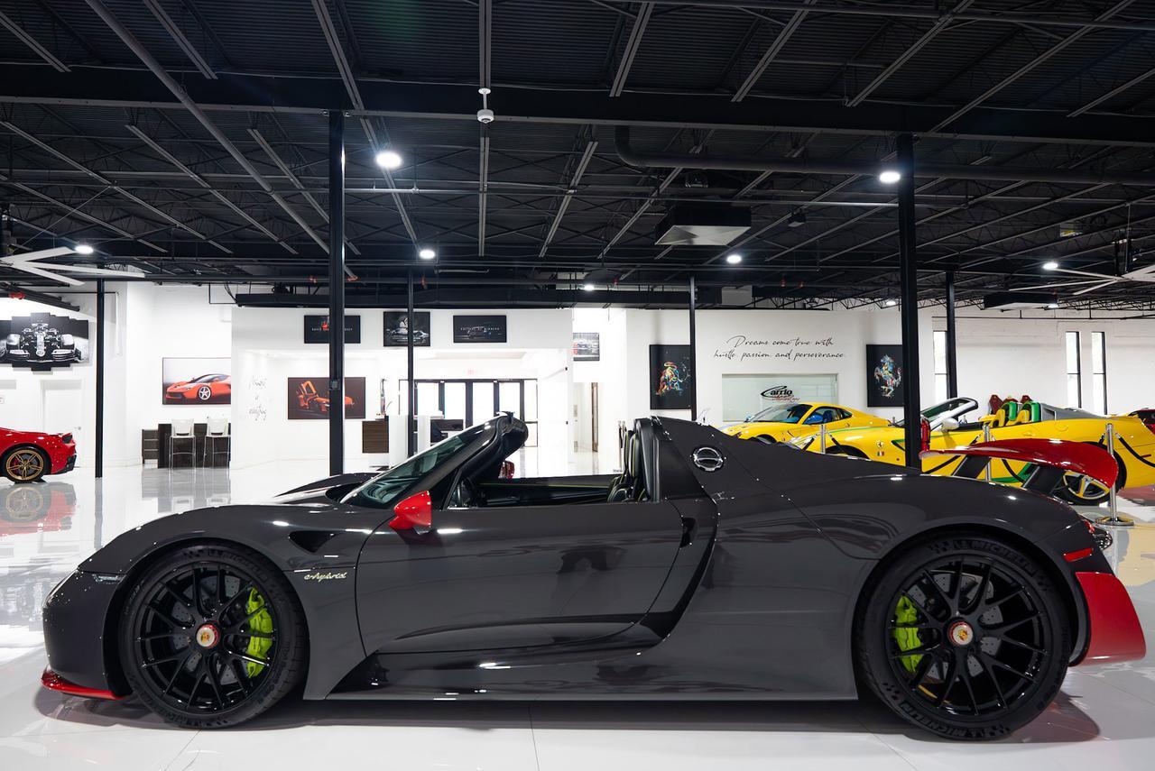 2015 Porsche 918 Spyder 1-of-1, Weissach Package, PTS Grey Black paint, Guards Red accents, Burmester audio AND MUCH MORE!! Fort Lauderdale FL