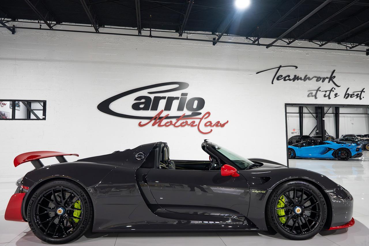 2015 Porsche 918 Spyder 1-of-1, Weissach Package, PTS Grey Black paint, Guards Red accents, Burmester audio AND MUCH MORE!! Fort Lauderdale FL