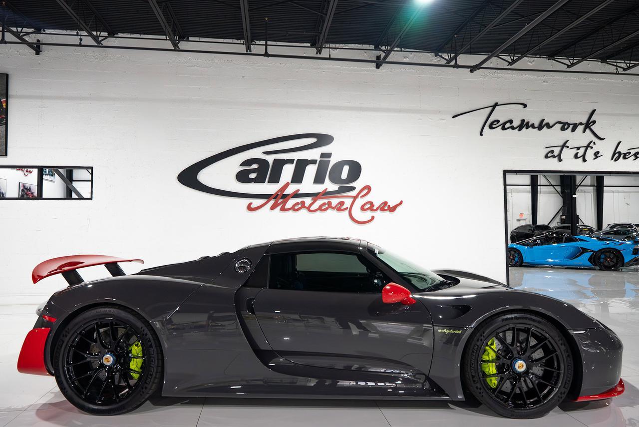2015 Porsche 918 Spyder 1-of-1, Weissach Package, PTS Grey Black paint, Guards Red accents, Burmester audio AND MUCH MORE!! Fort Lauderdale FL