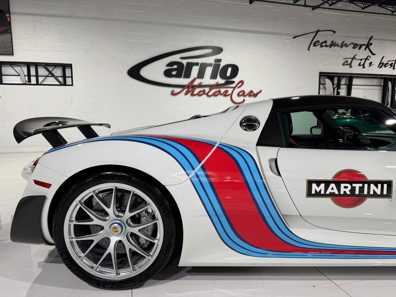 2015 Porsche 918 Spyder Weissach Package, Martini livery, mag wheels, Burmester audio AND MUCH MORE!!! Fort Lauderdale FL