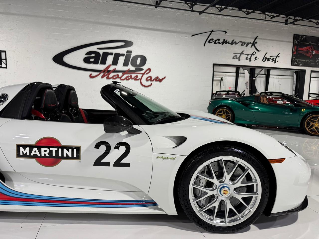 2015 Porsche 918 Spyder Weissach Package, Martini livery, mag wheels, Burmester audio AND MUCH MORE!!! Fort Lauderdale FL