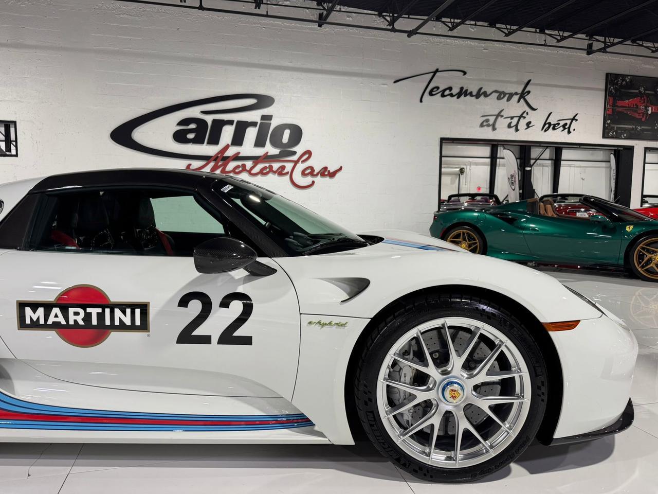 2015 Porsche 918 Spyder Weissach Package, Martini livery, mag wheels, Burmester audio AND MUCH MORE!!! Fort Lauderdale FL