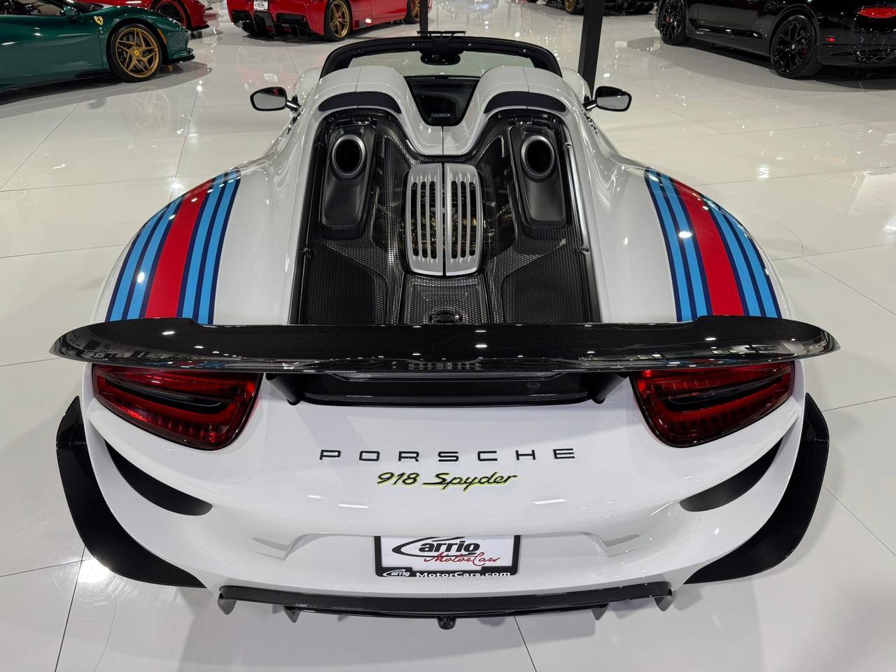 2015 Porsche 918 Spyder Weissach Package, Martini livery, mag wheels, Burmester audio AND MUCH MORE!!! Fort Lauderdale FL