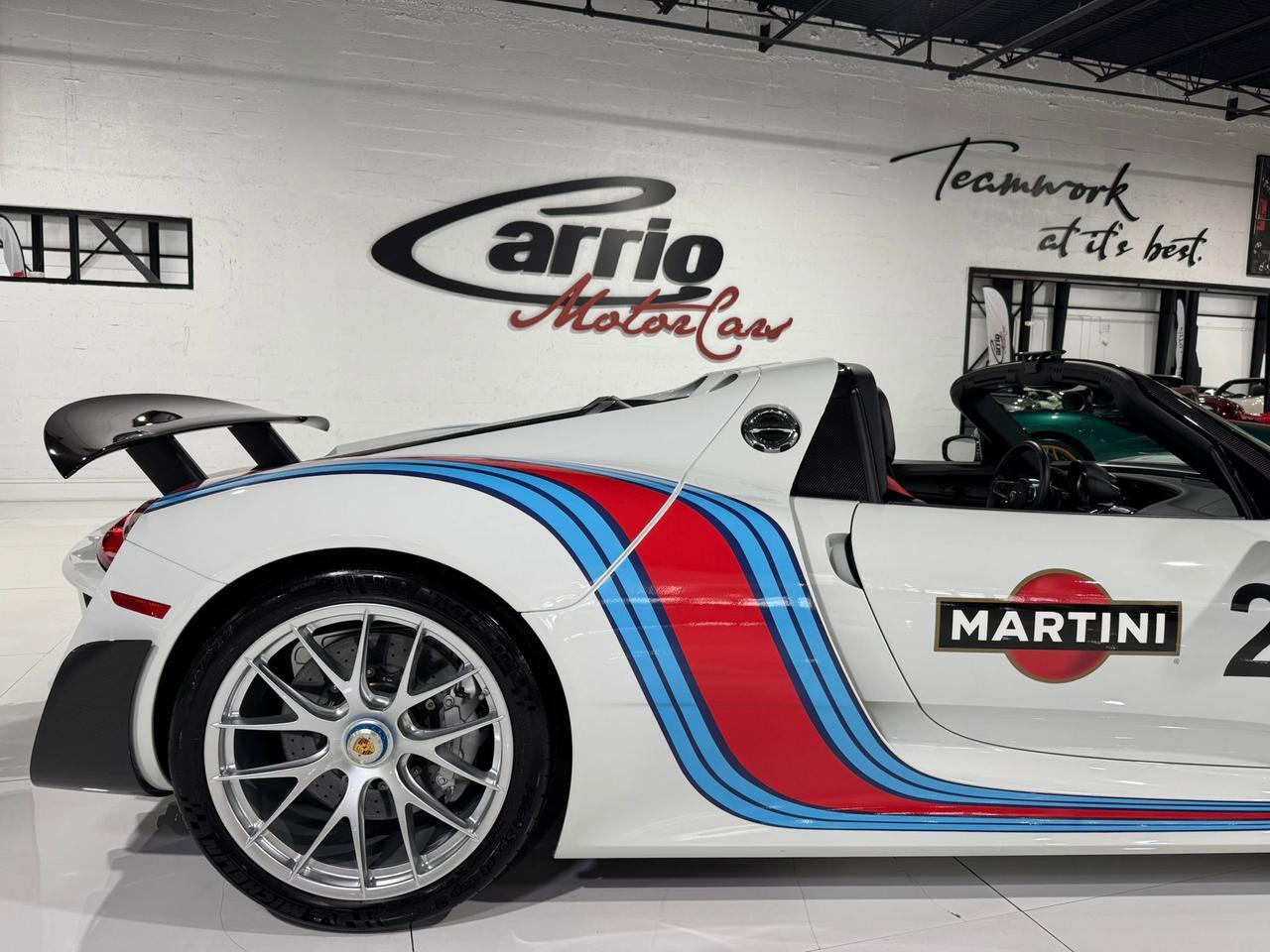 2015 Porsche 918 Spyder Weissach Package, Martini livery, mag wheels, Burmester audio AND MUCH MORE!!! Fort Lauderdale FL