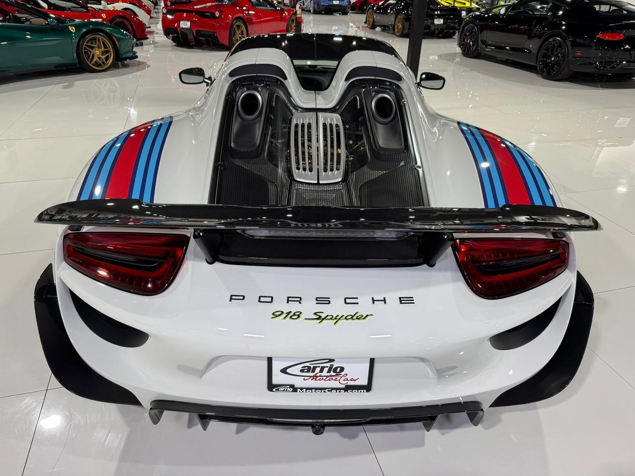 2015 Porsche 918 Spyder Weissach Package, Martini livery, mag wheels, Burmester audio AND MUCH MORE!!! Fort Lauderdale FL
