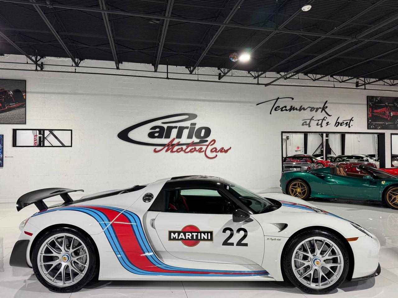 2015 Porsche 918 Spyder Weissach Package, Martini livery, mag wheels, Burmester audio AND MUCH MORE!!! Fort Lauderdale FL